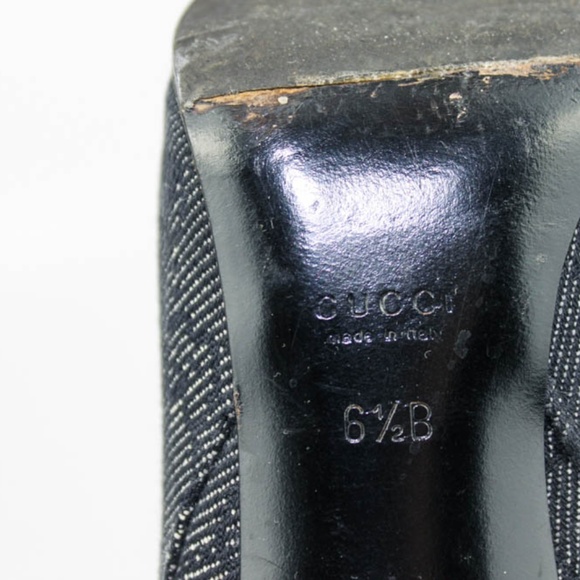 Gucci  | Monogram Heeled Booties sz 6.5 - Picture 8 of 8